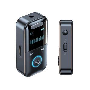 블루투스 5.4 Aux 어댑터 오디오 수신기 송신기 3.5mm 잭 LED 디스플레이 지원 자동차 스테레오 헤드폰 스