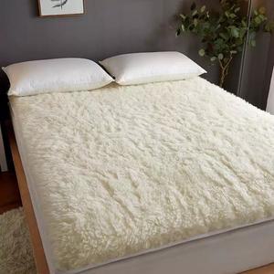 자연 양털 침대 담요 호주산 카페트 풍성한 오스트레 아울 매트 화이트 러그