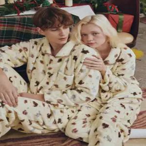 [dab]포근 폭신  캐츠 코지  포켓 남녀공용수면잠옷세트