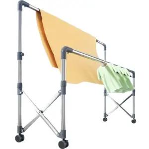 대형 이불 건조대 3단 스탠딩 이불건조대 업소용 원룸 미니 빨래건조대 베란다 실내 파이프