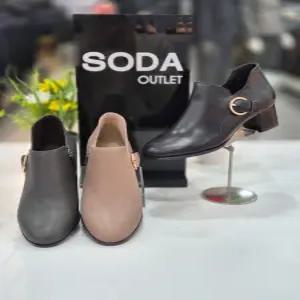 [소다][소다] 여성 데일리 버클장식 앵클 부츠 FLB508_DG