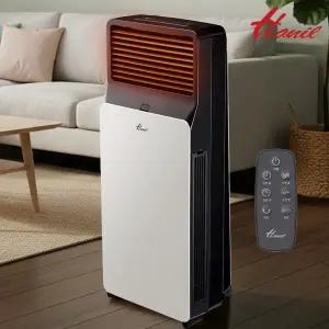 [한일] 리모컨 슬림형 업소용 사무실 온풍기 ptc히터 저소음 HEF-3990R-WP