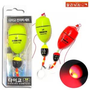 다이교 전자 구멍찌세트 3B호-3.0호 면사 도래 수중찌 포함