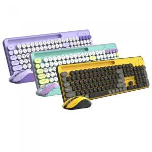 GDEVIL MK700W 무선 키보드 마우스 세트 (민트)