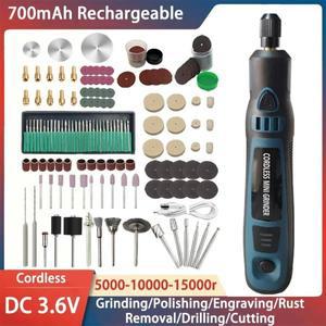 5000-10000-15000r/min 조각 펜 무선 전기 그라인더 세트 충전식 미니 마이크로 로타리 도구 옥 드릴