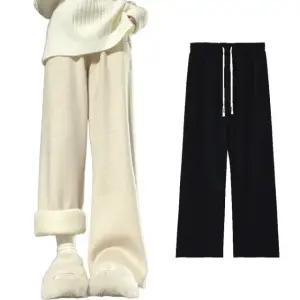 여성 기모 코듀로이 밴딩 팬츠 와이드 골덴바지