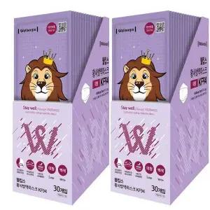 [셀러허브][웰킵스] 웰킵스 KF94 대형 마스크 30개x 2 황사 미세먼지 초미세먼지 (S42513716)