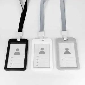 양면 사원증 케이스 고리형 목걸이 세로형