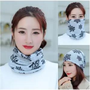여성 두건 넥워머 목토시 모자 비니 겸용 머리두건