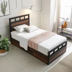 슈퍼싱글 침대프레임 철제 서랍형 수납침대