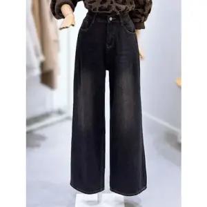 [갤러리아] [레코브]다크워싱 와이드 기모 데님팬츠(LG41EZDP036X)