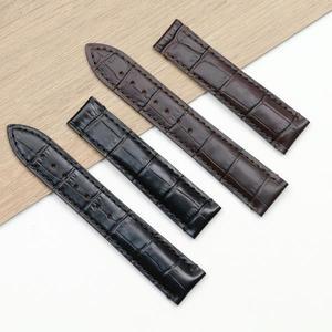SAUPPO 시계 스트랩 20mm 21mm Oris Artix 남성용 접이식 버클 탑 가죽 레이어 시계 벨트  가죽 액세서리에