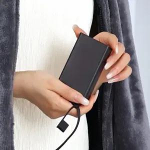 한일메디컬 네모 USB 전기담요 전기요 1인용  프리미엄 극세사 부드러운 온열담요 휴대용 무선 캠핑용 대형 찜질기 차박