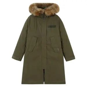 [더 비](천안아산점)여성 롱기장 라쿤 야상 다운점퍼 B234DW740P