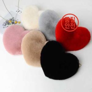 발렌타인 데이 체인 봉제 하트 모양 가방 여성 대각선 크로스 백 피치 작은 사랑 신제품