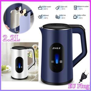 2.2L 스테인리스 스틸 전기 온수 주전자 자동 차단 다기능 티포트 차와 커피 물 끓이기