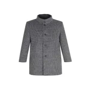 [BY파크랜드][오스틴리드][시너지 코트] 그레이 저지 패널 스탠카라 코트_A1OC