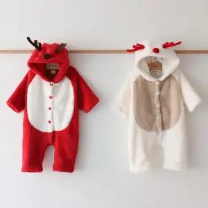 사슴코 후리스 슈트 / 아기옷 신생아옷 바디슈트 바디수트