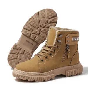 남성 털 부츠 아웃도어 캐주얼 워커 남성 방한화 겨울 트레킹 패딩 안감 캠핑