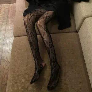 로즈 레이스 망사 스타킹 2color