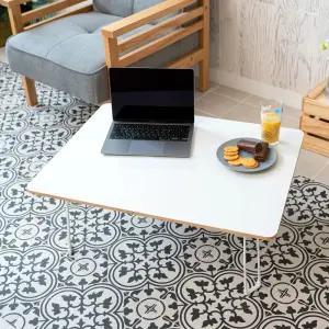 이지 우드 화이트 테이블 (800)/미니/책상/간이/1인용/접이식/좌식/1인/식탁/공부상/소형/탁자/공부/밥상