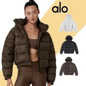 알로 요가 패딩 아스펜 러브 후드 푸퍼 점퍼 3컬러 여성 겨울 집업 자켓