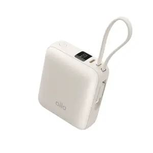 알로코리아 포켓 미니 고속충전 일체형 보조배터리 10000mAh 1008PD [아이보리]