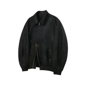 STANDARDERROR 87-STAN009 [리뉴얼] 스탠다드 블루종 스웨이드 자켓 크랙 블랙