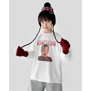 [리틀브로] (아동)나홀로케빈프린팅티셔츠[티셔츠BEXQ478D]