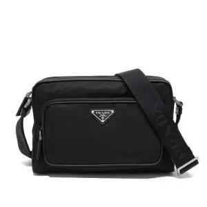 PRADA  25FW 미디엄 리나일론 및 사피아노 가죽 숄더 백  2VH190 VOOO 2DMH F0002)