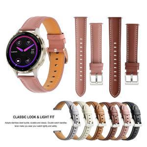 Garmin Venu 3 2s / Sq 2 55 165 245 265 Vivoactive 4 4S 5 Active S용 18mm 20mm 가죽 밴드 스트랩