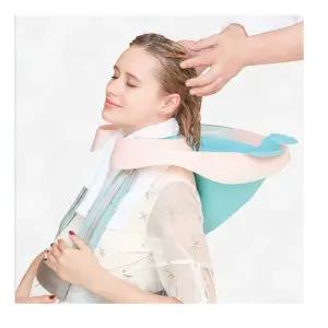 접이식 헤어 세발기 환자 노인 임산부 누워서 머리 감기 실리콘 통