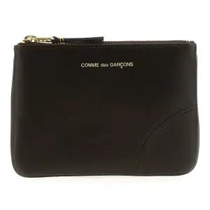 로고 프린트 가죽 지퍼 지갑 SA8100 BROWN