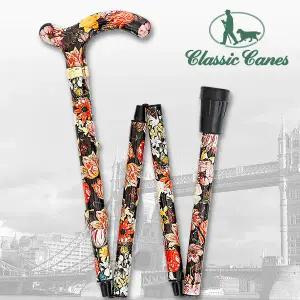[클래식케인] NG 꽃무늬 스몰더비 접이식 지팡이