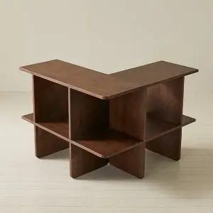 [보루네오하우스]보루네오 엘리브 레온 원목 코너 모듈 책장 코너형 pn856