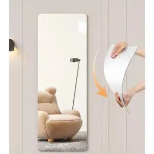 화장대 아크릴 대형 벽걸이 거울 부착형 50x180cm 둥근 모서리 벽면 스티커