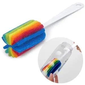 [골드스마일]수세미병솔 무지개 병솔 수세미 젖병솔 세척솔 물병솔 텀블러