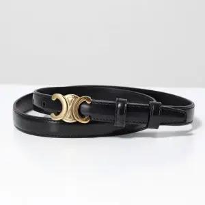 CELINE  25FW SMALL TRIOMPHE BELT IN SMOOTH CALFSKIN  45AX63A01 38NO)  스몰 트리옹프 벨트)