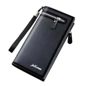 심플 지퍼 가죽 카드 핸드폰 남성 롱지갑 장지갑