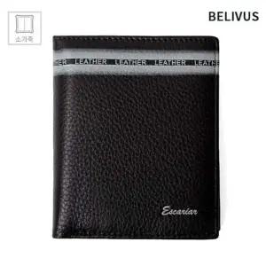 중지갑 지갑 빌리버스 BRB184 남성 가죽지갑 카드지갑