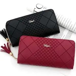 수납 여성 아코디언 지퍼 장지갑 데일리 지갑 대용량