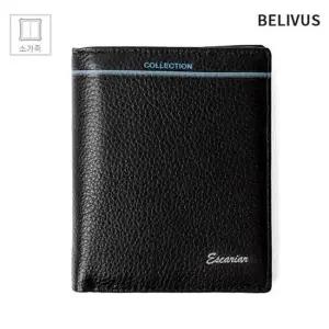 가죽지갑 카드지갑 빌리버스 BRB186 중지갑 소가죽 지