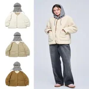 [BEST!]인터크루 여성 바라클라바 세트 오버핏 양면 무스탕 자켓 ITZ4UO51A