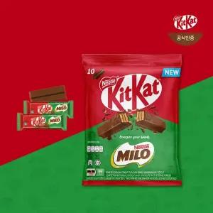 [즉할10%+중복5%+금액대별 사은품]네슬레 킷캣 마일로 10개입+킷캣 로투스(7개입)