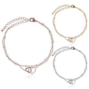 벨라 하트 레이어드 팔찌 BA0381