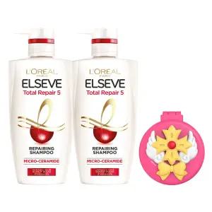 로레알파리 토탈리페어5 샴푸 410ml 2개 + 네티 빗