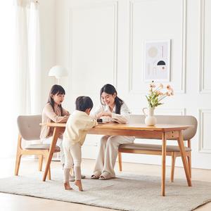 동서가구 디어스 고무나무 원목 거실 테이블 낮은 식탁 세트 시리즈 DF923715 모음