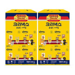크리넥스 X 카카오프렌즈 홈냅킨 스타일, 130매, 6입, 2개