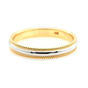 14K/18K 3mm 밀그레인 커플링 반지 콤비