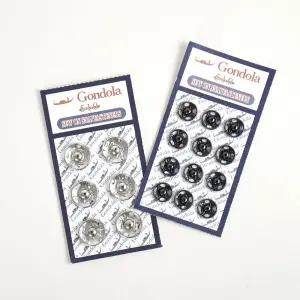 (오렌지미싱) 스냅단추 똑딱이 단추 곤돌라 진성 5~19mm